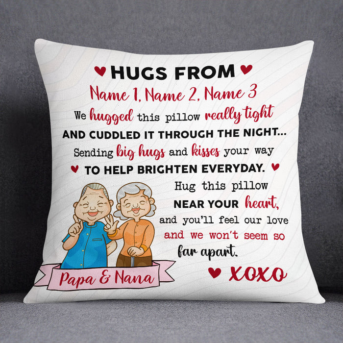 Personalized Grandma Grandpa Grandparent Pillow NB252 95O53 1
