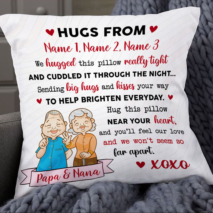 Personalized grandparent outlet pillow