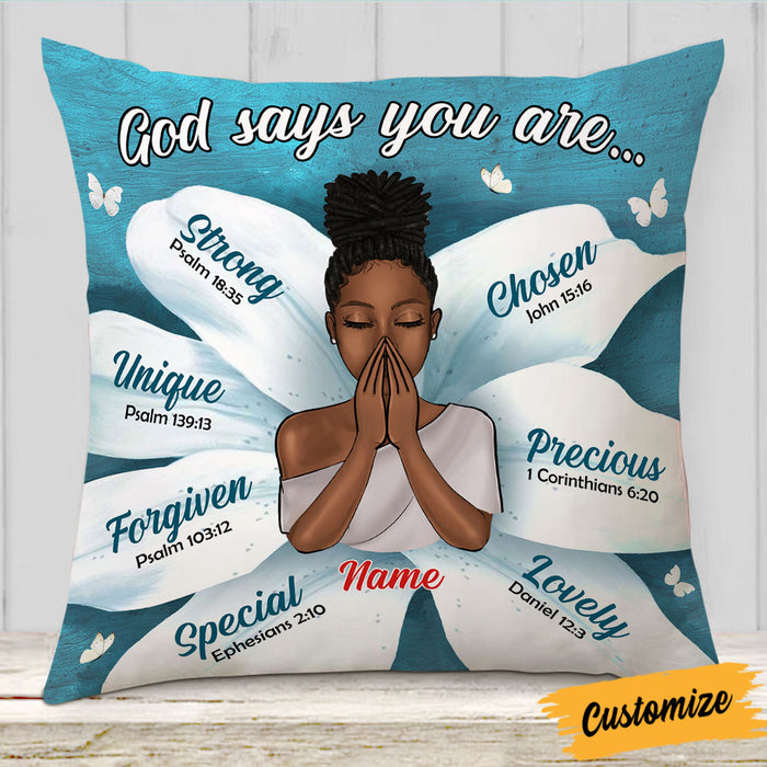 Personalized God Says Daughter Pillow NB231 81O32 1