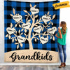 Personalized Christmas Grandkid Grandson Granddaughter  Grandma Blanket NB53 23O57 1