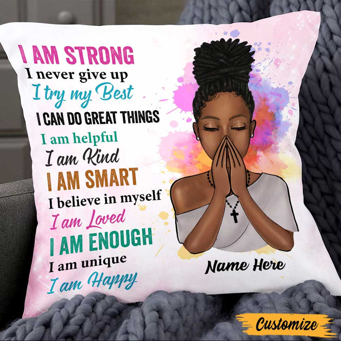 Personalized God BWA Girl Pillow NB262 87O47 1