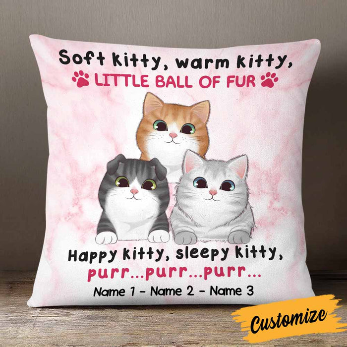 Personalized Cat Mom Soft Kitty Pillow NB253 95O58 1