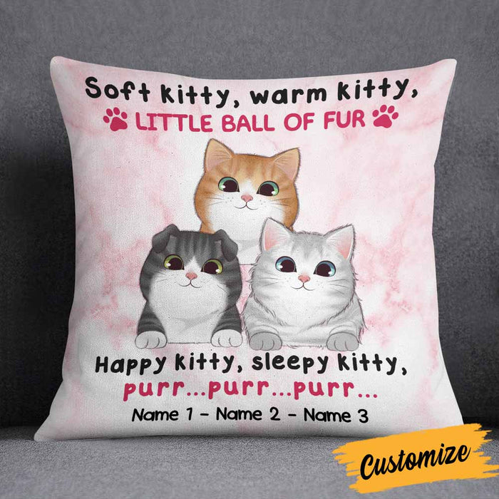 Personalized Cat Mom Soft Kitty Pillow NB253 95O58 1