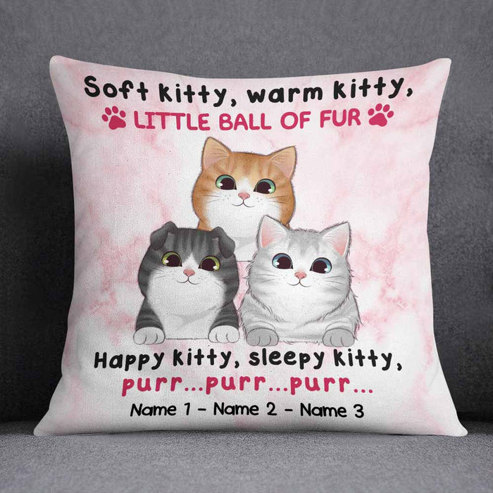 Personalized Cat Mom Soft Kitty Pillow NB253 95O58 1