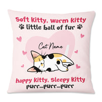 Personalized Cat Mom Soft Kitty Warm Kitty Little Ball Of Fur Pillow NB252 85O57 thumb 1