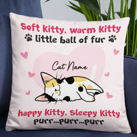 Personalized Cat Mom Soft Kitty Warm Kitty Little Ball Of Fur Pillow NB252 85O57 thumb 1