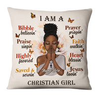Personalized BWA I Am A Jesus Loving Christian Girl Pillow NB261 85O36 thumb 1