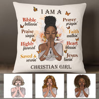 Personalized BWA I Am A Jesus Loving Christian Girl Pillow NB261 85O36 thumb 1