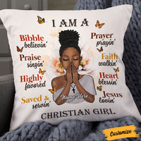 Personalized BWA I Am A Jesus Loving Christian Girl Pillow NB261 85O36 thumb 1