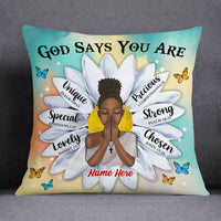 Personalized Daughter God Says You Are Pillow NB263 95O53 thumb 1