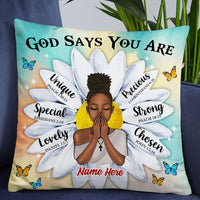 Personalized Daughter God Says You Are Pillow NB263 95O53 thumb 1
