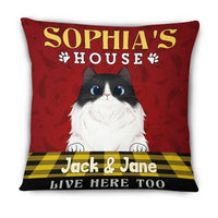 Personalized Cat House Pillow NB247 87O66 thumb 1