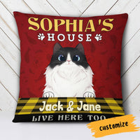 Personalized Cat House Pillow NB247 87O66 thumb 1