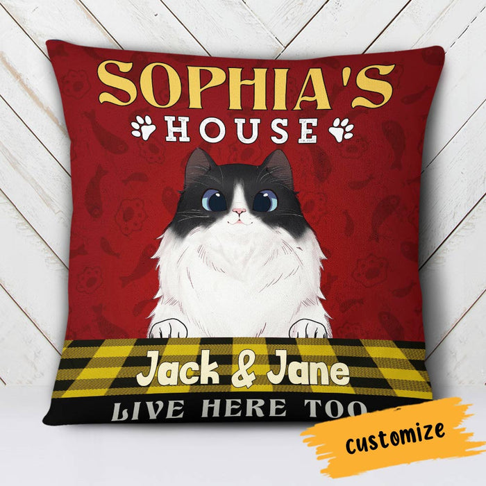 Personalized Cat House Pillow NB247 87O66 1