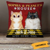 Personalized Cat House Pillow NB247 87O66 thumb 1
