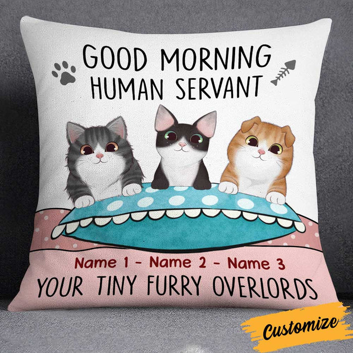 Personalized Cat Tiny Furry Overlords Pillow NB256 26O34 1