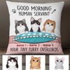 Personalized Cat Tiny Furry Overlords Pillow NB256 26O34 1