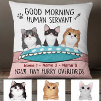 Personalized Cat Tiny Furry Overlords Pillow NB256 26O34 thumb 1