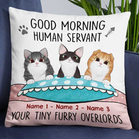 Personalized Cat Tiny Furry Overlords Pillow NB256 26O34 thumb 1