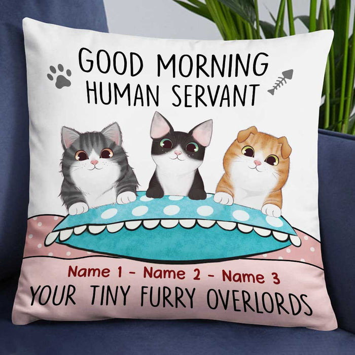 Personalized Cat Tiny Furry Overlords Pillow NB256 26O34 1