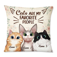 Personalized Cat Are My People Pillow NB254 30O57 thumb 1