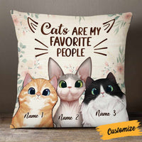 Personalized Cat Are My People Pillow NB254 30O57 thumb 1