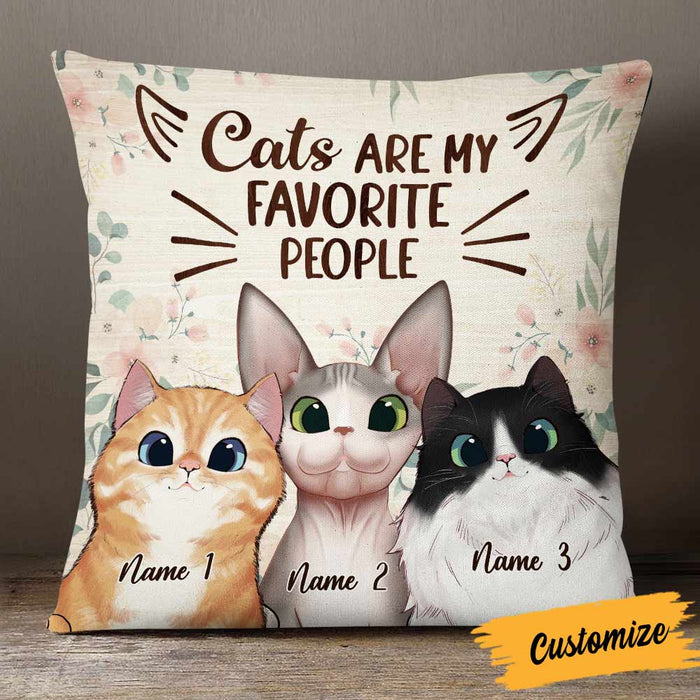 Personalized Cat Are My People Pillow NB254 30O57 1