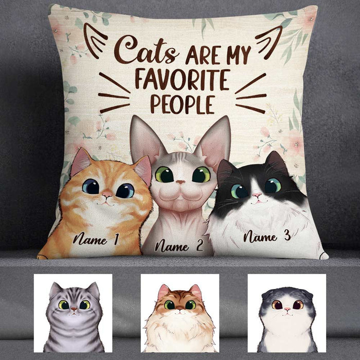 Personalized Cat Are My People Pillow NB254 30O57 1