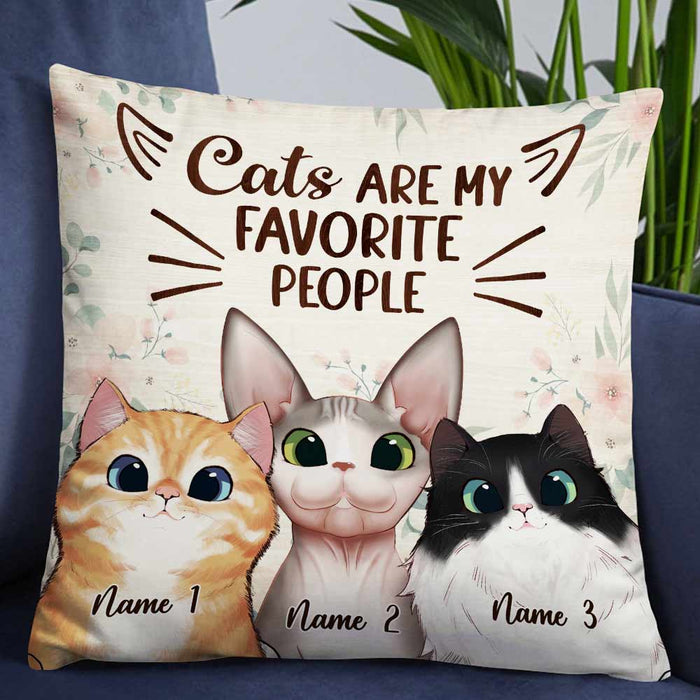 Personalized Cat Are My People Pillow NB254 30O57 1