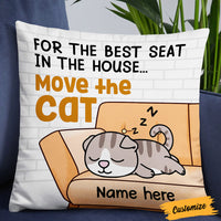 Personalized Move The Cat Pillow NB261 95O36 thumb 1