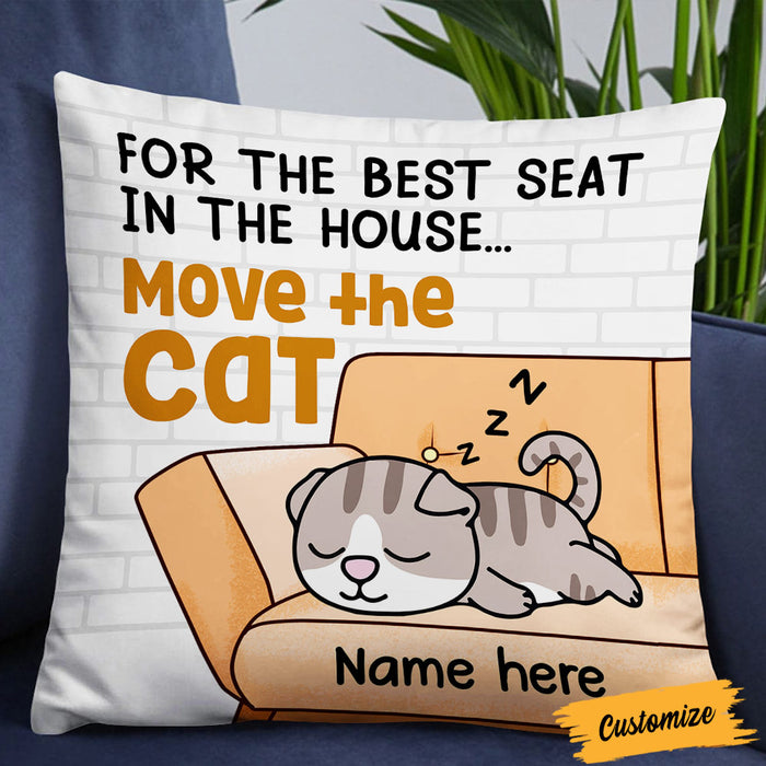Personalized Move The Cat Pillow NB261 95O36 1