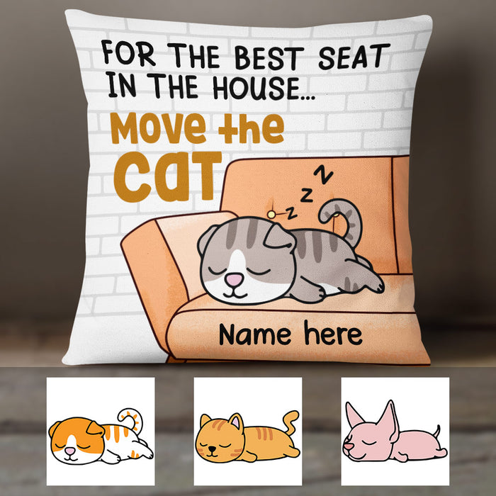 Personalized Move The Cat Pillow NB261 95O36 1