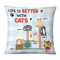 Personalized Life Is Better With Cat Pillow NB261 26O58 thumb 1