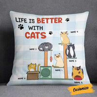 Personalized Life Is Better With Cat Pillow NB261 26O58 thumb 1