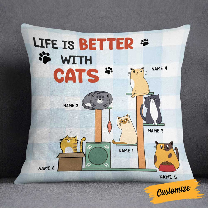 Personalized Life Is Better With Cat Pillow NB261 26O58 1