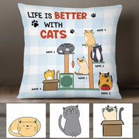 Personalized Life Is Better With Cat Pillow NB261 26O58 thumb 1
