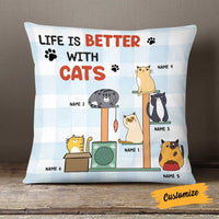 Personalized Life Is Better With Cat Pillow NB261 26O58 thumb 1