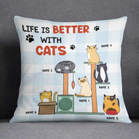 Personalized Life Is Better With Cat Pillow NB261 26O58 thumb 1