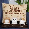 Personalized Cat Welcome Human Tolerated Pillow NB262 26O53 1