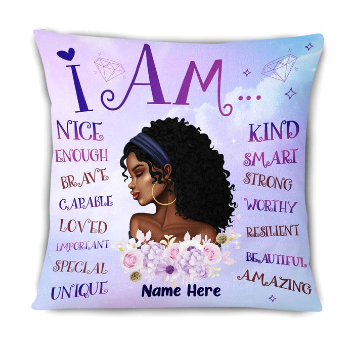 Personalized BWA Girl I Am Pillow NB264 95O66 1