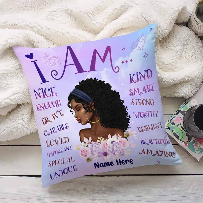 Personalized BWA Girl I Am Pillow NB264 95O66 1