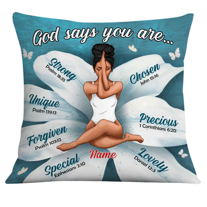 Personalized God Says BWA Pillow NB234 81O32 1