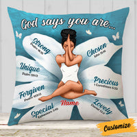 Personalized God Says BWA Pillow NB234 81O32 thumb 1