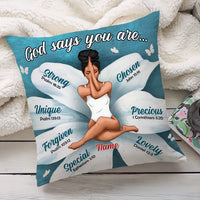 Personalized God Says BWA Pillow NB234 81O32 thumb 1
