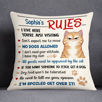 Personalized Cat's Rules Pillow NB261 23O53 thumb 1