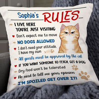 Personalized Cat's Rules Pillow NB261 23O53 thumb 1