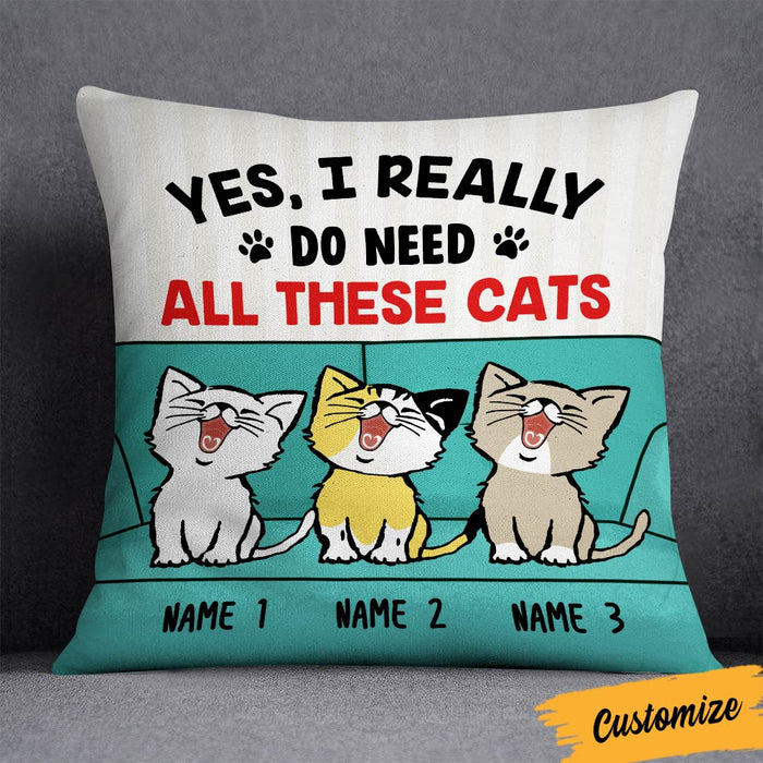 Personalized I Need Cats Pillow NB262 23O36 1