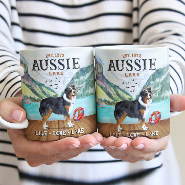 Australian Shepherd Dog Lake Mug MR2403 95O58 1