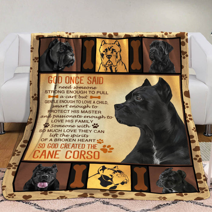 Cane Corso Dog Fleece Blanket MR0301 81O49 1