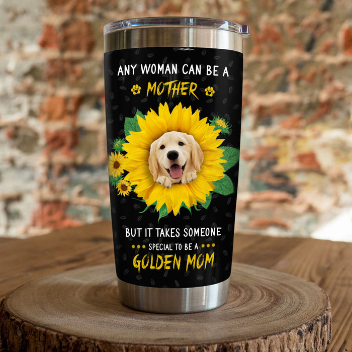Golden Retriever Dog & Sunflower Steel Tumbler MY89 73O58 1